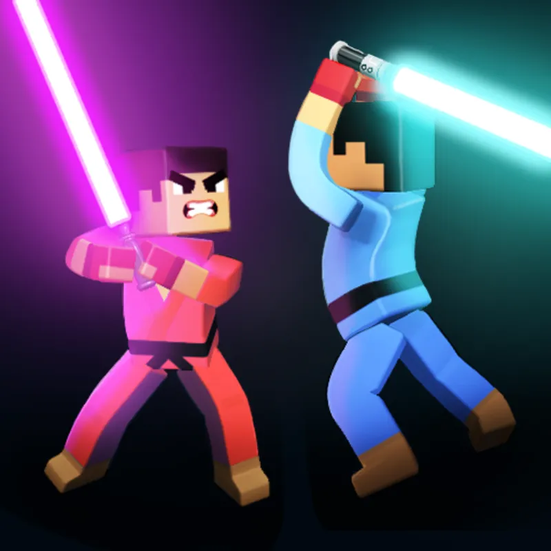 3D Block Gladiator: Sword Draw